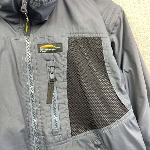 VTG Chlorophylle H-Tech Soft Shell Retro Dark Blue Men S Vest Convertible - Picture 6 of 16